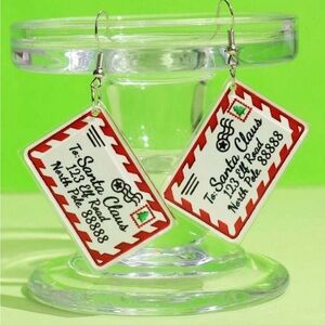 Letter to Santa Earrings